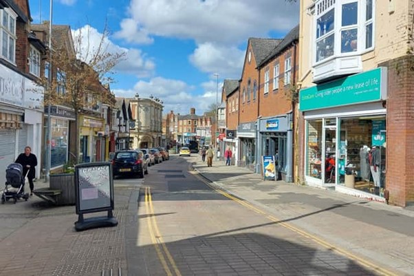 Rushden High Street in 2023