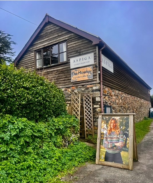 Aspiga retail store by The Mowhay in Cornwall